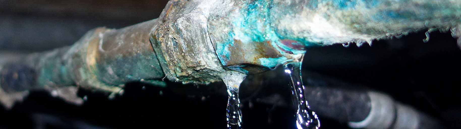 Leaky water pipe