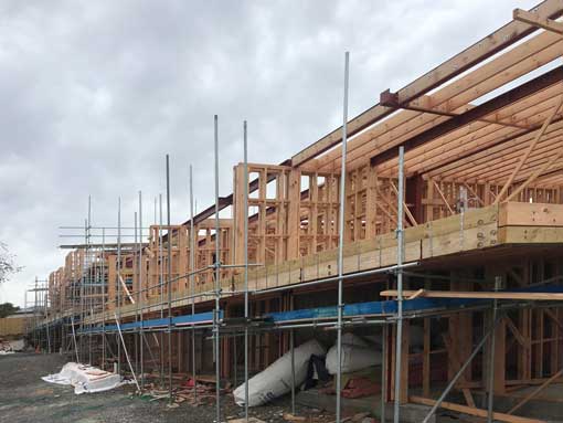 A housing development in Auckland under construction