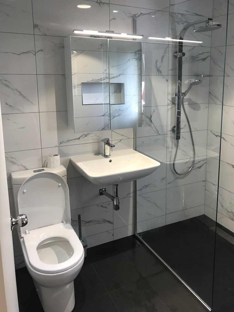 New bathroom and shower renovation in Auckland