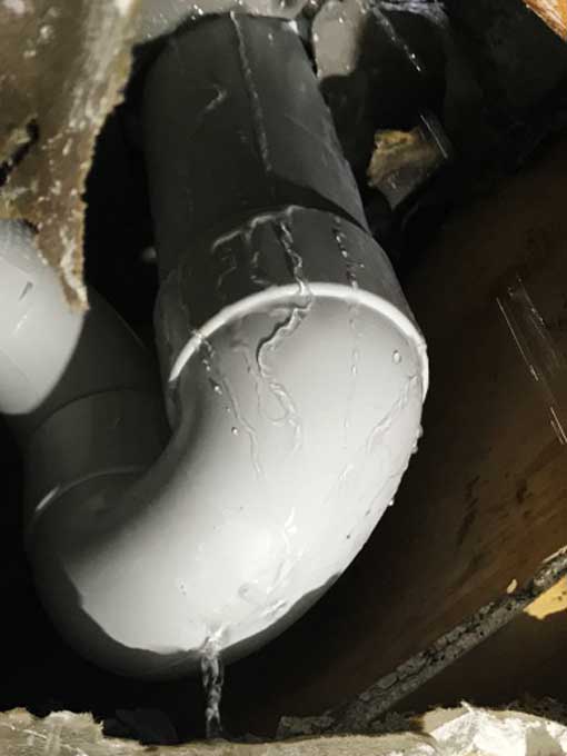Small leaks can cause major problems to ceilings and walls